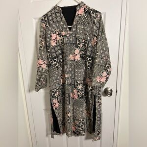 Embroidered Floral Dress